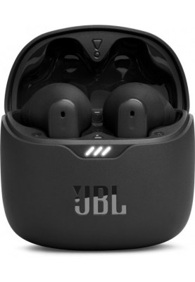 Навушники бездротові JBL Tune Flex, Black, Bluetooth, мікрофон, акумулятор 55 mAh, чохол з функцією зарядки, технологія "JBL Pure Bass Sound" (JBLTFLEXBLK)