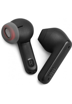 Навушники бездротові JBL Tune Flex, Black, Bluetooth, мікрофон, акумулятор 55 mAh, чохол з функцією зарядки, технологія "JBL Pure Bass Sound" (JBLTFLEXBLK)