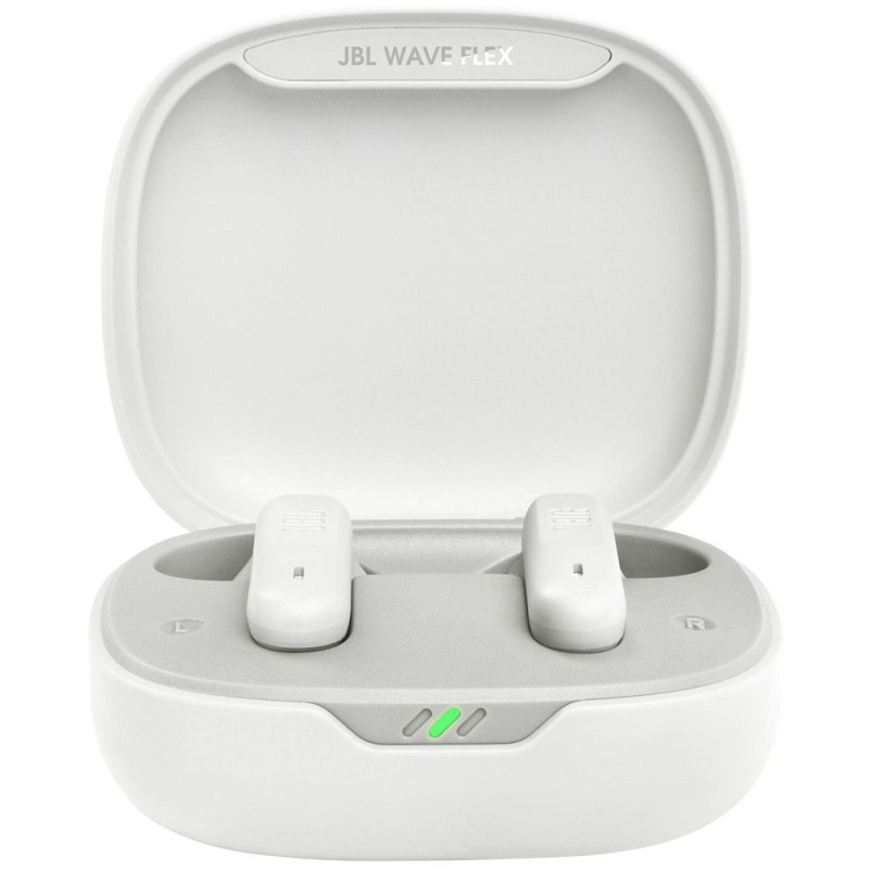 Навушники JBL Wave Flex, White, Bluetooth, мікрофон, чохол з функцією зарядки (JBLWFLEXWHT)