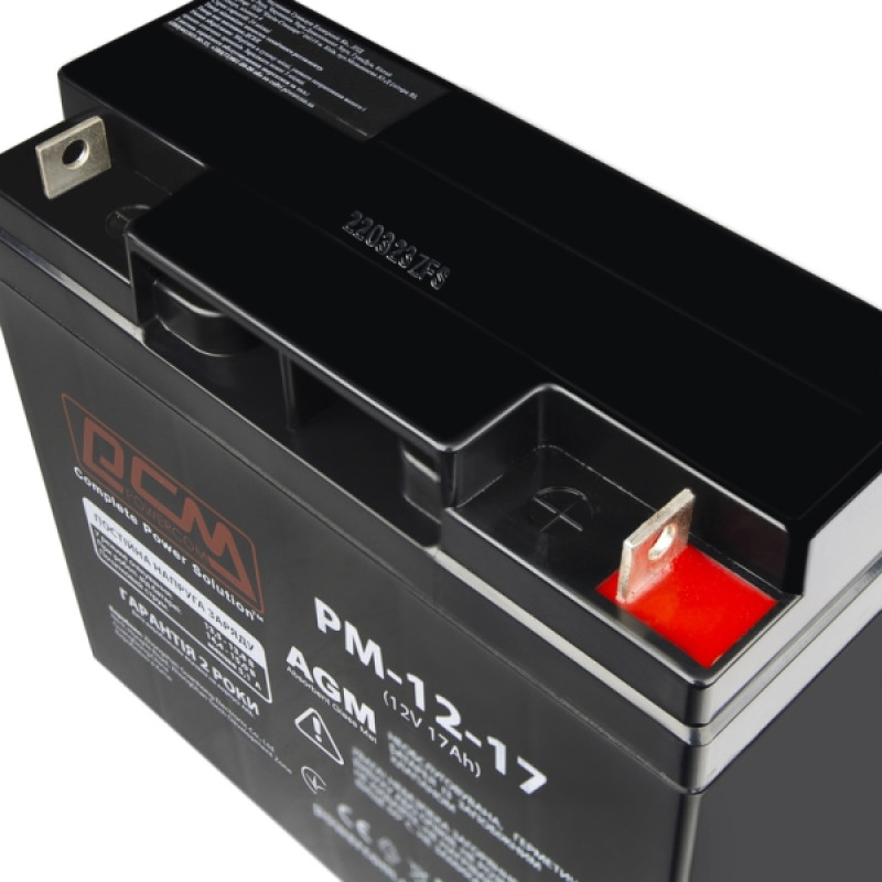 Батарея для ДБЖ 12В 17Аг PowerCom PM1217AGM 170х80х180 мм AGM