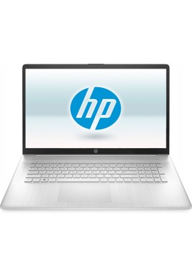 Ноутбук 17" HP 17-cp2005ua (832W3EA) Natural Silver, 17.3", матовий LED Full HD 1920x1080 IPS, AMD Ryzen 5 7520U 2.8-4.3GHz, RAM 8Gb, SSD 512Gb, AMD Radeon 610M, DOS