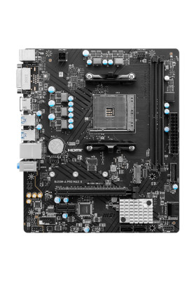 Мат.плата AM4 (B450) MSI B450M-A PRO MAX II, B450, 2xDDR4, Int.Video(CPU), 4xSATA3, 1xM.2, 1xPCI-E 3.0 x16, 1xPCI-E 2.0 x1, ALC897, RTL8125, 6xUSB3.2/6xUSB2.0, DVI-D/HDMI, MicroATX
