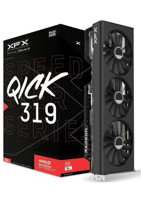 Відеокарта Radeon RX 7800 XT, XFX, SPEEDSTER QICK319, 16Gb GDDR6, 256-bit, HDMI/3xDP, 2430/19500 MHz, 2x8-pin (RX-78TQICKF9)