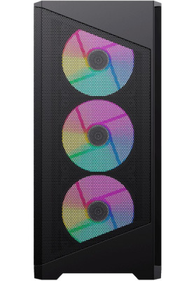 Корпус GameMax Destroyer Mesh Black, без БЖ, Mini Tower, Micro ATX / Mini ITX, 1xUSB 3.0, 2xUSB 2.0, 4x120 мм LED ARGB, 461x210х450 мм