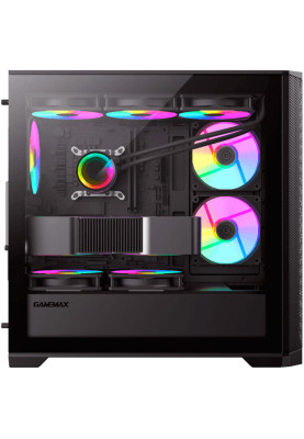 Корпус GameMax Destroyer Mesh Black, без БЖ, Mini Tower, Micro ATX / Mini ITX, 1xUSB 3.0, 2xUSB 2.0, 4x120 мм LED ARGB, 461x210х450 мм