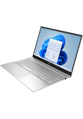Ноутбук 15" HP Pavilion 15-eg3035ua (834F7EA) Natural Silver 15.6", матовий LED Full HD 1920x1080 IPS, Intel Core i5-1335U 3.4-4.6GHz, RAM 16Gb, SSD 512Gb, Intel Iris Xe Graphics, DOS