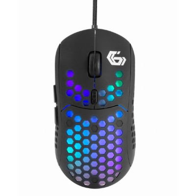 Миша Gembird RAGNAR RX400, Black, USB, оптична, 800 - 7200 dpi, RGB підсвічування, 6 кнопок, 1.8 м (MUSG-RAGNAR-RX400)