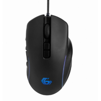 Миша Gembird RAGNAR RX500, Black, USB, оптична, 1000 - 7200 dpi, RGB підсвічування, 10 програмованих кнопок, 1.8 м (MUSG-RAGNAR-RX500)