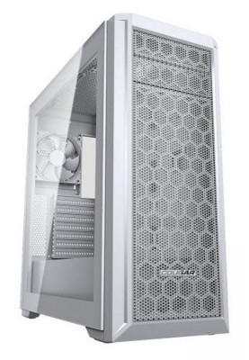 Корпус Cougar MX330-G Pro White, без БЖ, Mid Tower, Mini ITX / Micro ATX / ATX, Type-C Gen 2, USB 3.0 x2, USB 2.0 x1, 120-мм Fan, 209 x 495 x 475 мм