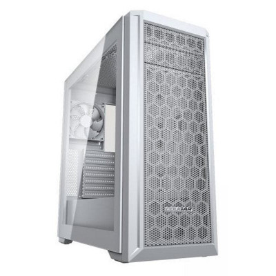 Корпус Cougar MX330-G Pro White, без БЖ, Mid Tower, Mini ITX / Micro ATX / ATX, Type-C Gen 2, USB 3.0 x2, USB 2.0 x1, 120-мм Fan, 209 x 495 x 475 мм