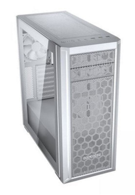 Корпус Cougar MX330-G Pro White, без БЖ, Mid Tower, Mini ITX / Micro ATX / ATX, Type-C Gen 2, USB 3.0 x2, USB 2.0 x1, 120-мм Fan, 209 x 495 x 475 мм
