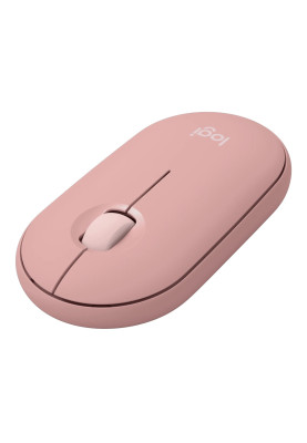 Миша бездротова Logitech Pebble Mouse 2 M350s, Tonal Rose, Bluetooth / USB Logi Bolt, 400-4000 dpi, 3 кнопки, 1xAA, *Logi Bolt у комплекті не йде (910-007014)