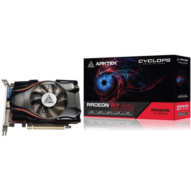 Відеокарта Radeon R7 350, Arktek, 2Gb GDDR5, 128-bit, VGA/DVI/HDMI, 800/3400 MHz (AKR350D5S2GH1)
