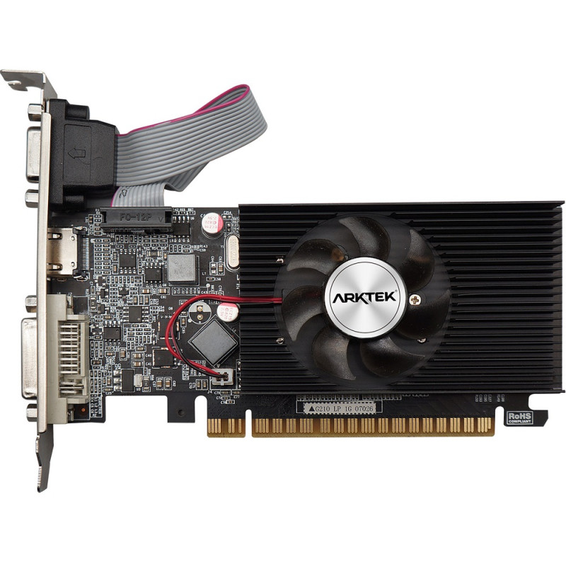 Відеокарта GeForce GT610, Arktek, 2Gb GDDR3, 64-bit, VGA/DVI/HDMI, 810/1333 MHz (AKN610D3S2GL1)