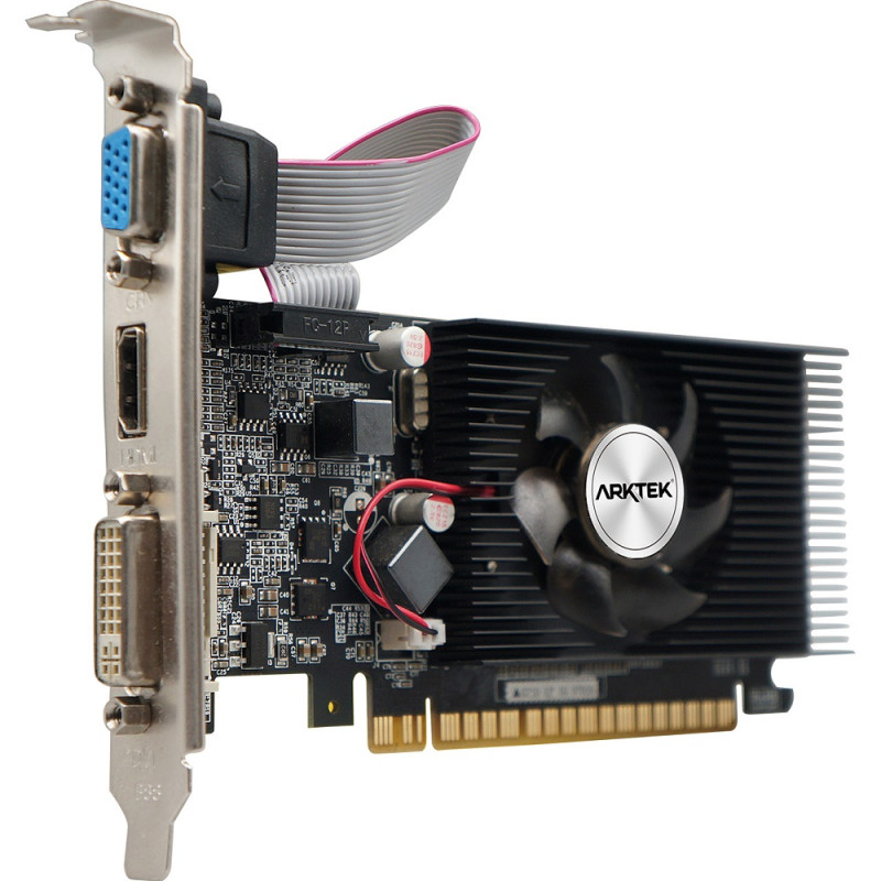 Відеокарта GeForce GT610, Arktek, 2Gb GDDR3, 64-bit, VGA/DVI/HDMI, 810/1333 MHz (AKN610D3S2GL1)