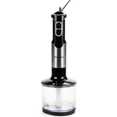 Блендер Eisen EBSS-211SS, Black, 1200W, занурювальний, 2 швидкості з ступінчатим регулюванням, чаша для подрібнення 500мл , вінчик, насадка блендера