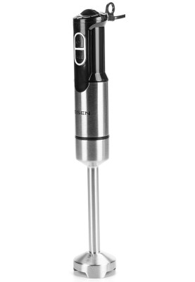 Блендер Eisen EBSS-311SS, Black, 1200W, занурювальний, 2 швидкості з ступінчатим регулюванням, чаша для подрібнення 500мл, мірна склянка з кришкою 600мл, вінчик, насадка блендера