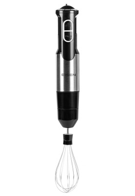 Блендер Eisen EBSS-311SS, Black, 1200W, занурювальний, 2 швидкості з ступінчатим регулюванням, чаша для подрібнення 500мл, мірна склянка з кришкою 600мл, вінчик, насадка блендера