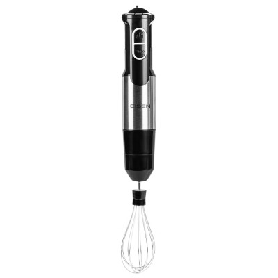 Блендер Eisen EBSS-311SS, Black, 1200W, занурювальний, 2 швидкості з ступінчатим регулюванням, чаша для подрібнення 500мл, мірна склянка з кришкою 600мл, вінчик, насадка блендера