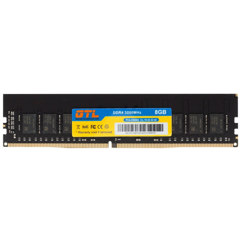 Пам'ять 8Gb DDR4, 2666 MHz, GTL, CL19, 1.2V (GTL8D426BK)