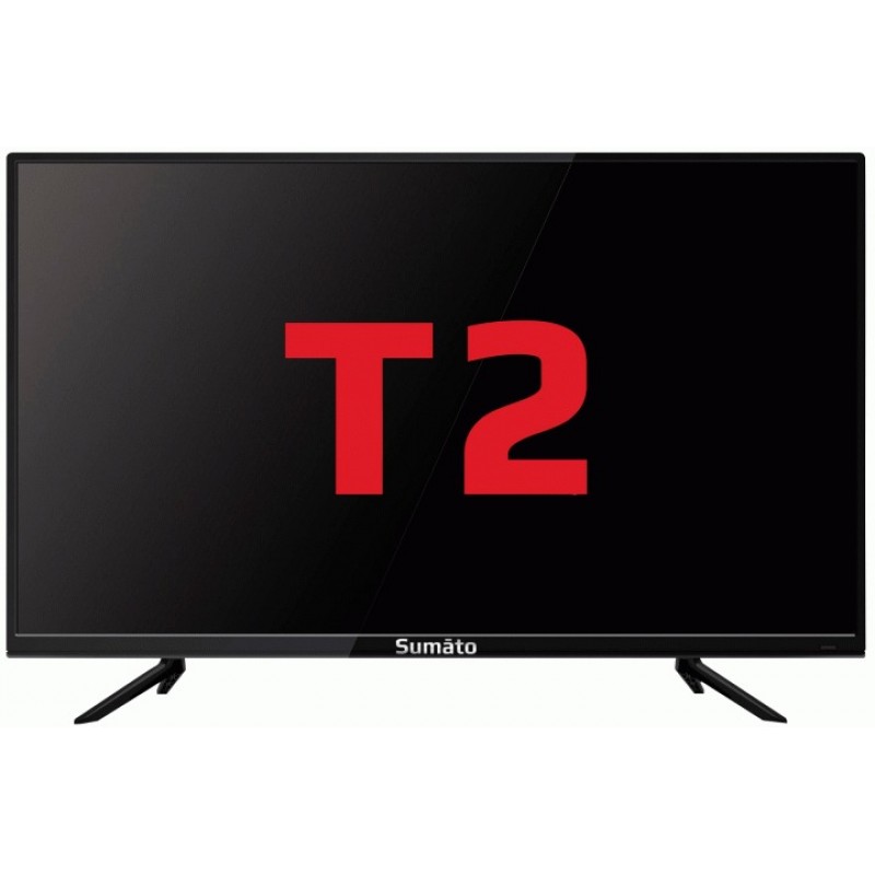 Телевізор 32" Sumato 32HT03, LED, 1366x768, 60 Гц, DVB-T2/C, HDMI, USB, VESA 200x100