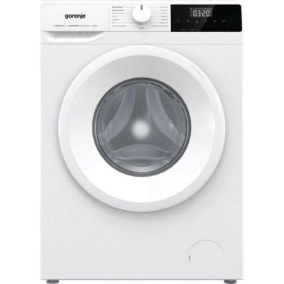 Пральна машина з баком Gorenje WNHPI72SCSIR/UA, White, 7кг, фронтальна, 15 програм, дисплей, інвертор, пара, 1200 об/хв, А, 59.7x85x73.5см