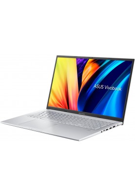 Ноутбук 17" Asus VivoBook 17X K1703ZA-AU062 (90NB0WN1-M004T0) Silver 17.3" FullHD 1920x1080 IPS матовий, Intel Core i5-12500H 3.3-4.5GHz, RAM 16GB, SSD 512GB, Intel Iris Xe Graphics, DOS