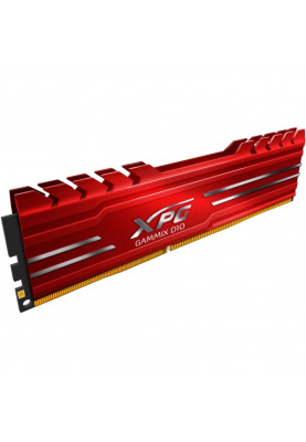 Пам'ять 8Gb DDR4, 3200 MHz, ADATA XPG GAMMIX D10, Red, 16-20-20 1.35V, з радіатором (AX4U32008G16A-SR10)