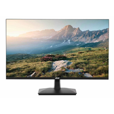 Монітор 27" 2E B2723B, Black, WLED, VA, 1920x1080 (16:9), 6.5 мс, 75 Гц, 250 кд/м², 4000:1, 178°/178°, VGA/HDMI, VESA 100x100 мм, зовнішній БЖ (2E-B2723B-01.UA)