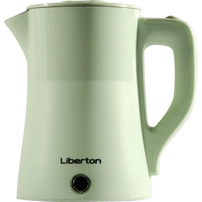 Електрочайник Liberton LEK-6828, Light Green, 1500W, 1.8л, дисковий, подвійна стінка (нержавіюча сталь+пластик), автовідключення, індикатор включення, відкривання кришки ручне, шкала рівня води внутрішня
