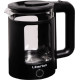 Електрочайник Liberton LEK-6831, Black, 1500W, 1.7л, дисковий, подвійна стінка (нержавіюча сталь+скло), LED-підсвічування, автовідключення, індикатор включення, відкривання кришки ручне, шкала рівня води внутрішня
