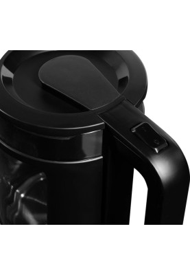 Електрочайник Liberton LEK-6831, Black, 1500W, 1.7л, дисковий, подвійна стінка (нержавіюча сталь+скло), LED-підсвічування, автовідключення, індикатор включення, відкривання кришки ручне, шкала рівня води внутрішня