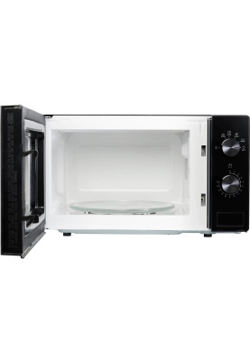 Мікрохвильова піч Whirlpool MWP 101 B, Black, 700W, 20 л, 6 рівнів потужності, керування поворотні перемикачі, таймер, авторозморожування, автоматичний розігрів, відкриття кнопкою