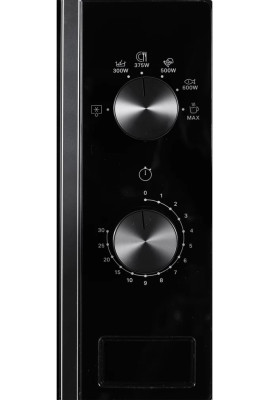 Мікрохвильова піч Whirlpool MWP 101 B, Black, 700W, 20 л, 6 рівнів потужності, керування поворотні перемикачі, таймер, авторозморожування, автоматичний розігрів, відкриття кнопкою