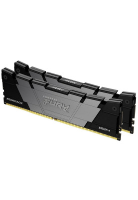 Пам'ять 16Gb x 2 (32Gb Kit) DDR4, 3600 MHz, Kingston Fury Renegade, Black, 16-20-20, 1.35V, з радіатором (KF436C16RB12K2/32)