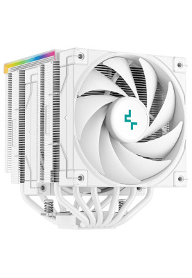 Кулер для процесора Deepcool AK620 DIGITAL, White, 2x120 мм, LCD екран, для Intel 1700/1200/115x/2011/2066, AMD AMx/FMx, висота 162 мм (R-AK620-WHADMN-G)