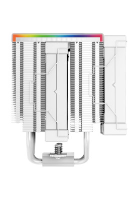 Кулер для процесора Deepcool AK620 DIGITAL, White, 2x120 мм, LCD екран, для Intel 1700/1200/115x/2011/2066, AMD AMx/FMx, висота 162 мм (R-AK620-WHADMN-G)
