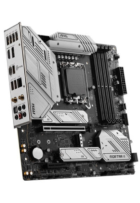 Материнська плата LGA1700, MSI MAG B760M MORTAR WIFI II, B760, 4xDDR5, Int.Video(CPU), 4xSATA3, 3xM.2, 1xPCI-E 5.9 x16, 1xPCI-E 3.0 x1, ALC897, Realtek 2.5Gbps, WiFi 6E, Bluetooth 5.3, 7xUSB3.2/8xUSB2.0, HDMI/DP, MicroATX