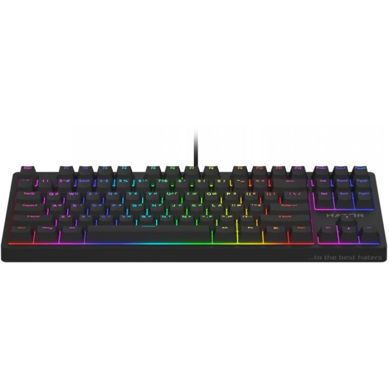 Клавіатура Hator Rockfall 2 Mecha TKL Orange USB Black (HTK-520)
