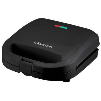 Бутербродниця Liberton LSM-5101, Black, 750W, пластини трикутні сендвічі, антипригарне покриття, індикатор готовності