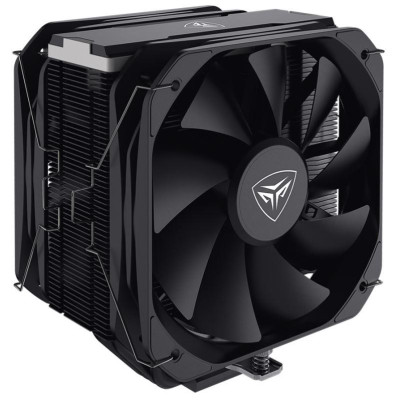 Кулер для процесора PcCooler K4 Plus, Black, алюміній/мідь, 2x130 мм, для Intel 1700/1200/115x, AMD AM5/AM4, висота 156 мм, до 240 Вт