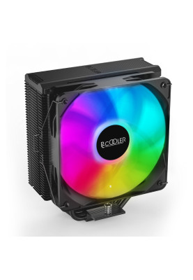 Кулер для процесора PcCooler PALADIN EX400 ARGB, Black, алюміній/мідь, 1x120 мм ARGB, для Intel 1700/1200/115x, AMD AM5/AM4, висота 157 мм, до 180 Вт