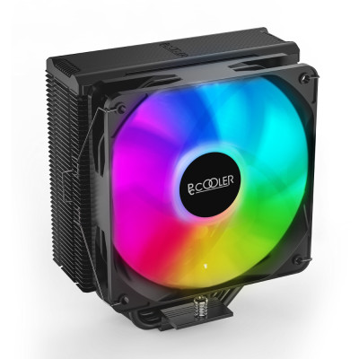 Кулер для процесора PcCooler PALADIN EX400 ARGB, Black, алюміній/мідь, 1x120 мм ARGB, для Intel 1700/1200/115x, AMD AM5/AM4, висота 157 мм, до 180 Вт