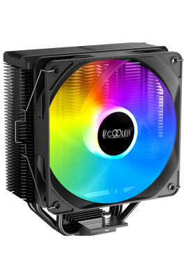 Кулер для процесора PcCooler PALADIN EX300 S, Black, алюміній/мідь, 1x120 мм RGB, для Intel 1700/1200/115x, AMD AM5/AM4, висота 157 мм, до 125 Вт