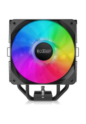 Кулер для процесора PcCooler PALADIN EX300 S, Black, алюміній/мідь, 1x120 мм RGB, для Intel 1700/1200/115x, AMD AM5/AM4, висота 157 мм, до 125 Вт