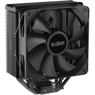 Кулер для процесора PcCooler PALADIN EX400 S, Black, алюміній/мідь, 1x120 мм RGB, для Intel 1700/1200/115x, AMD AM5/AM4, висота 157 мм, до 180 Вт