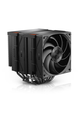 Кулер для процесора PcCooler RZ620, Black, алюміній/мідь, 2x120 мм, для Intel 1700/1200/115x, AMD AM5/AM4, висота 158 мм, до 270 Вт