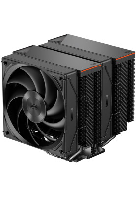 Кулер для процесора PcCooler RZ620, Black, алюміній/мідь, 2x120 мм, для Intel 1700/1200/115x, AMD AM5/AM4, висота 158 мм, до 270 Вт
