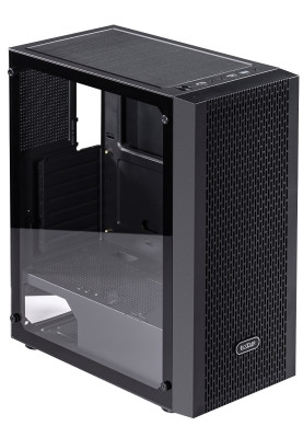 Корпус PcCooler MA100 MESH, Black, Mid Tower, без БЖ, для ATX / Micro ATX / Mini ITX, 1xUSB 3.0 / 2xUSB 2.0, макс. CPU - 160 мм / GPU - 310 мм, 3x120 мм ARGB, бічна панель із загартованого скла