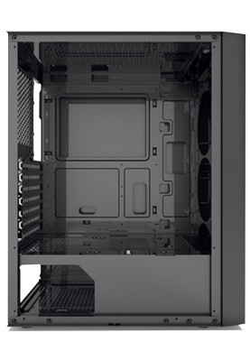 Корпус PcCooler MA100 MESH, Black, Mid Tower, без БЖ, для ATX / Micro ATX / Mini ITX, 1xUSB 3.0 / 2xUSB 2.0, макс. CPU - 160 мм / GPU - 310 мм, 3x120 мм ARGB, бічна панель із загартованого скла